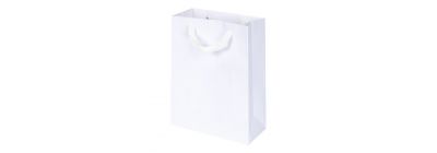 Bolsa de cartulina blanca mediana