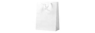 Bolsa cartulina blanca mediana