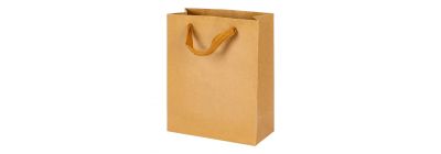 Bolsa kraft marrón 22x18x8 cm