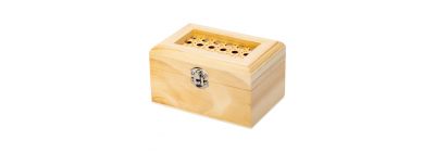 Caja madera pequeña beige