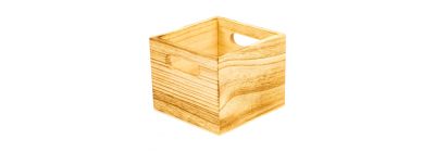 Caja madera con asas