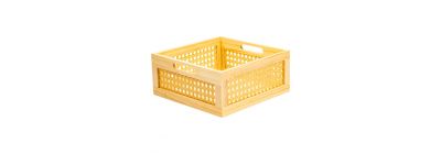 Caja madera beige cuadrada relieve