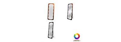 Espejo madera borde ondulado