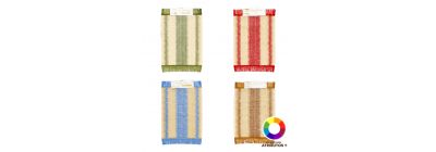 Alfomba fibra de franjas elegante