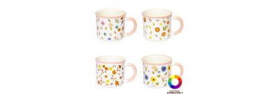 Jarra porcelana flores elegante