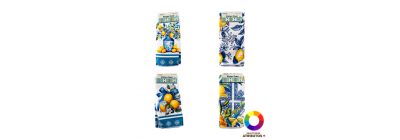 Toalla cocina limones y hojas