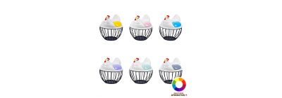 Organizador metálico figura gallina