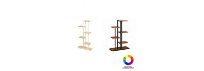 Estante organizador metálico madera