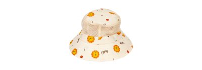 Sombrero niño león beige naranja