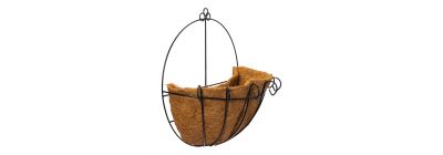 Maceta metálica colgante fibra coco
