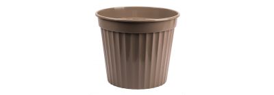 Maceta plástica marrón 13l
