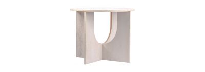 Mesa madera redonda gris