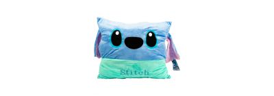 Almohadón Stitch celeste cómodo