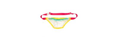 Cangurera plástica multicolor práctica