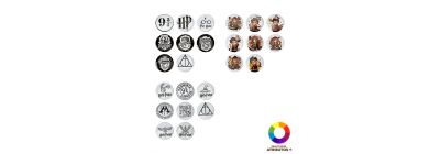 Pines metálicos Harry Potter