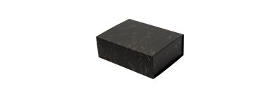 Caja mediana rayas negras