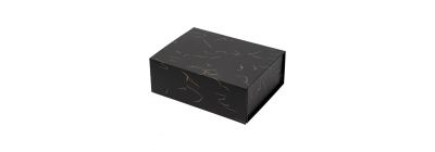 Caja plegable negro dorado pequeña