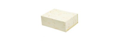 Caja beige dorado plegable pequeña