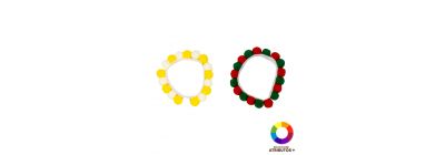 Collar mascota con pompón