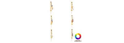 Juguete pluma y cascabel mascota