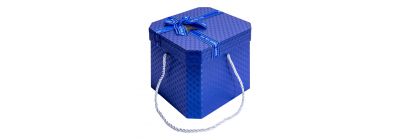Caja azul pequeña