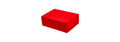 Caja plegable roja mediana