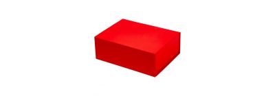 Caja plegable cartón rojo