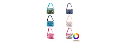 Lonchera estampada con cierre