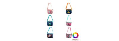 Lonchera estampada con cierre