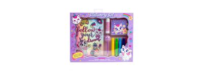 Agenda gato unicornio con accesorios