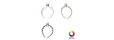 Diadema plástica estampada