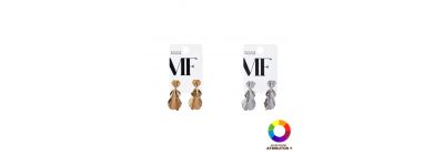 Aretes metálicos diseño lazo