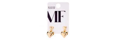 Aretes figura corazón surtidos