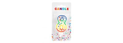 Candela escarchada número 8