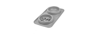 Taza silicón huellas gris