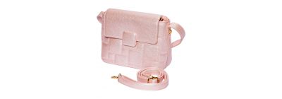 Bolso casual rosado compacto