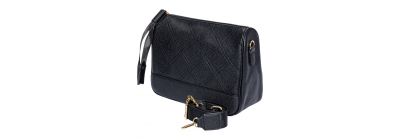 Bolso casual negro rombo