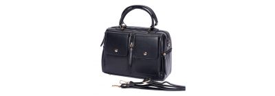 Bolso casual con relieve negro