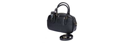 Bolso casual con relieve negro