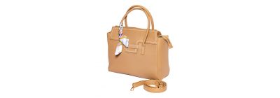 Bolso casual con colgante beige
