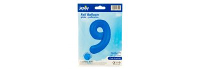 Globo metálico celeste neón