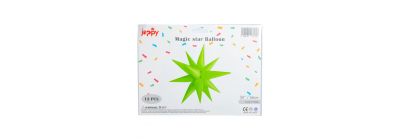 Globo estrella verde neón