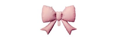 Globo metálico lazo rosado