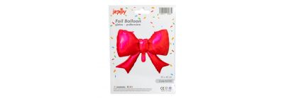 Globo metálico lazo rojo