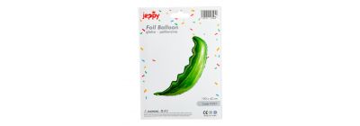 Globo metálico hoja verde