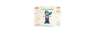 Globo metálico figura sirena