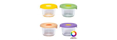 Tupper vidrio con tapa silicón