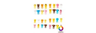 Mini tenedores figuras animales