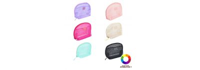 Cosmetiquera malla zipper surtido