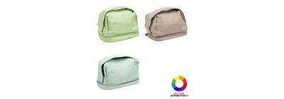 Cosmetiquera amplia diseño zipper